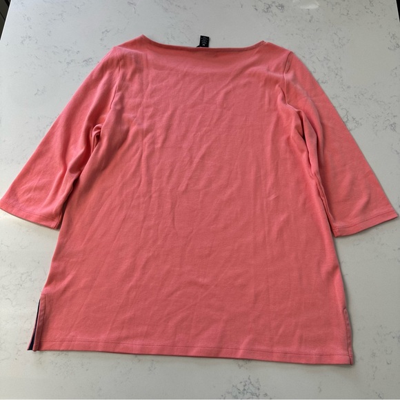 Lands' End Coral Long Sleeve Tee - Picture 7 of 9